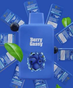 "Green Team Berry Gassy: 2g Disposable Vape with Liquid Diamonds + Live Resin. Experience premium, potent berry flavors in every puff."